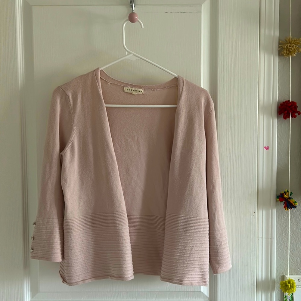 Light pink thin cardigan
